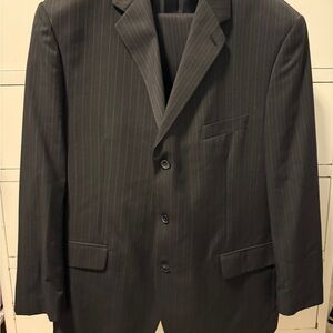 Classic Black Pinstripe Men's Blazer and pant set